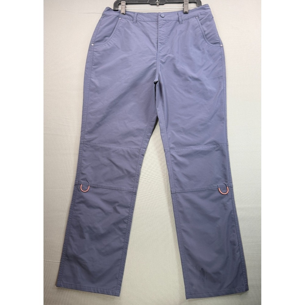 Ocean Coast Womens 12 Hiking Pants Slate Blue Utility Roll Up Convertible